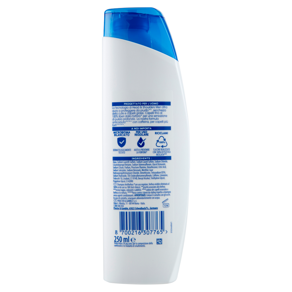 Head & Shoulders Shampoo Antiforfora Anticaduta Men Ultra 250 ml, , large