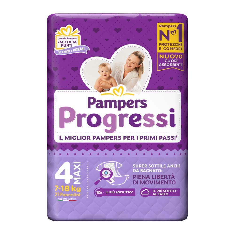 Pampers Progressi Maxi (7-18 Kg) 21 Pannolini - -