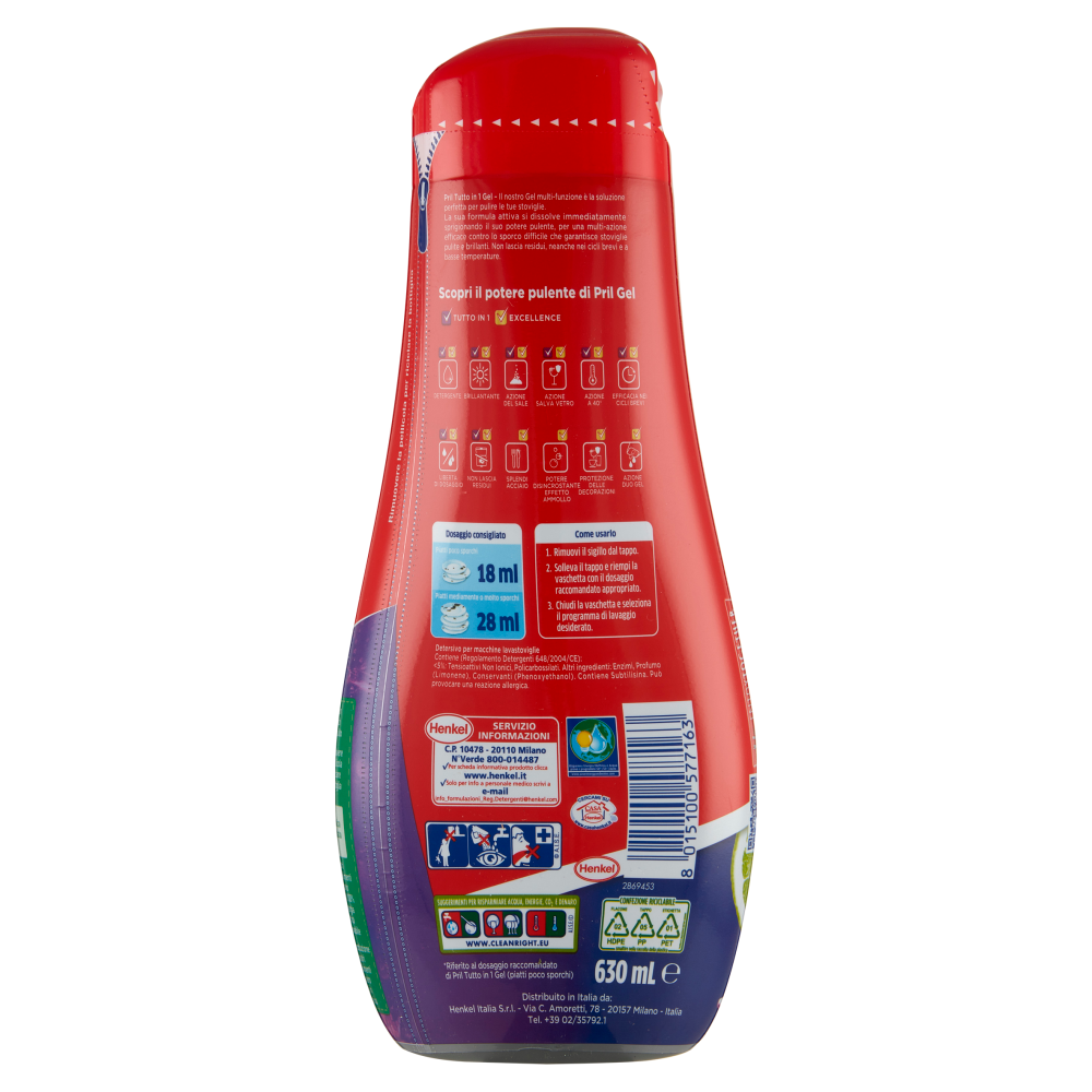 Pril Tutto in 1 Gel Limone 35 Lavaggi, , large