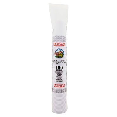 Aristea Bicchieri Bianchi 100 Pezzi