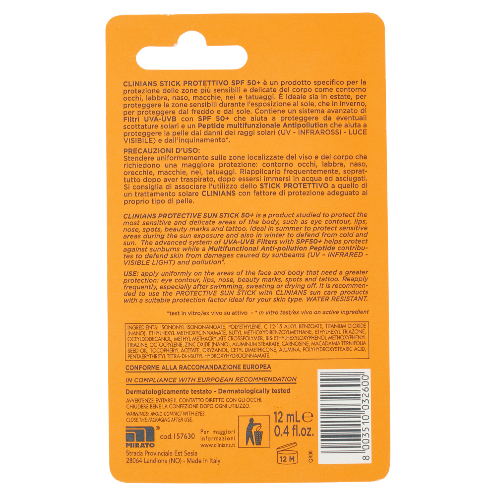 Clinians Bellezza Solare Stick Protettivo Zone Sensibili Spf 50+, , large