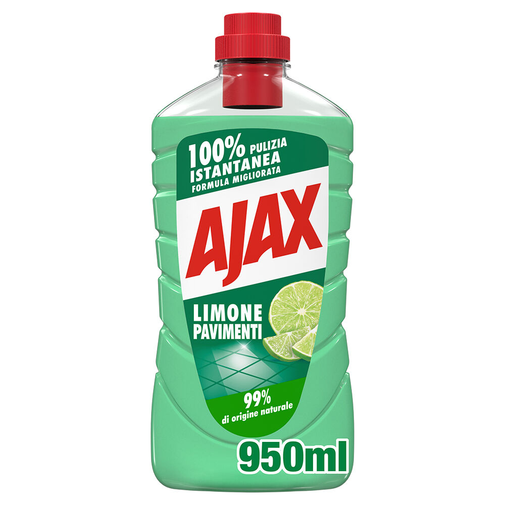 Ajax Detersivo Pavimenti Limone Ultra Sgrassante 950ml, , large