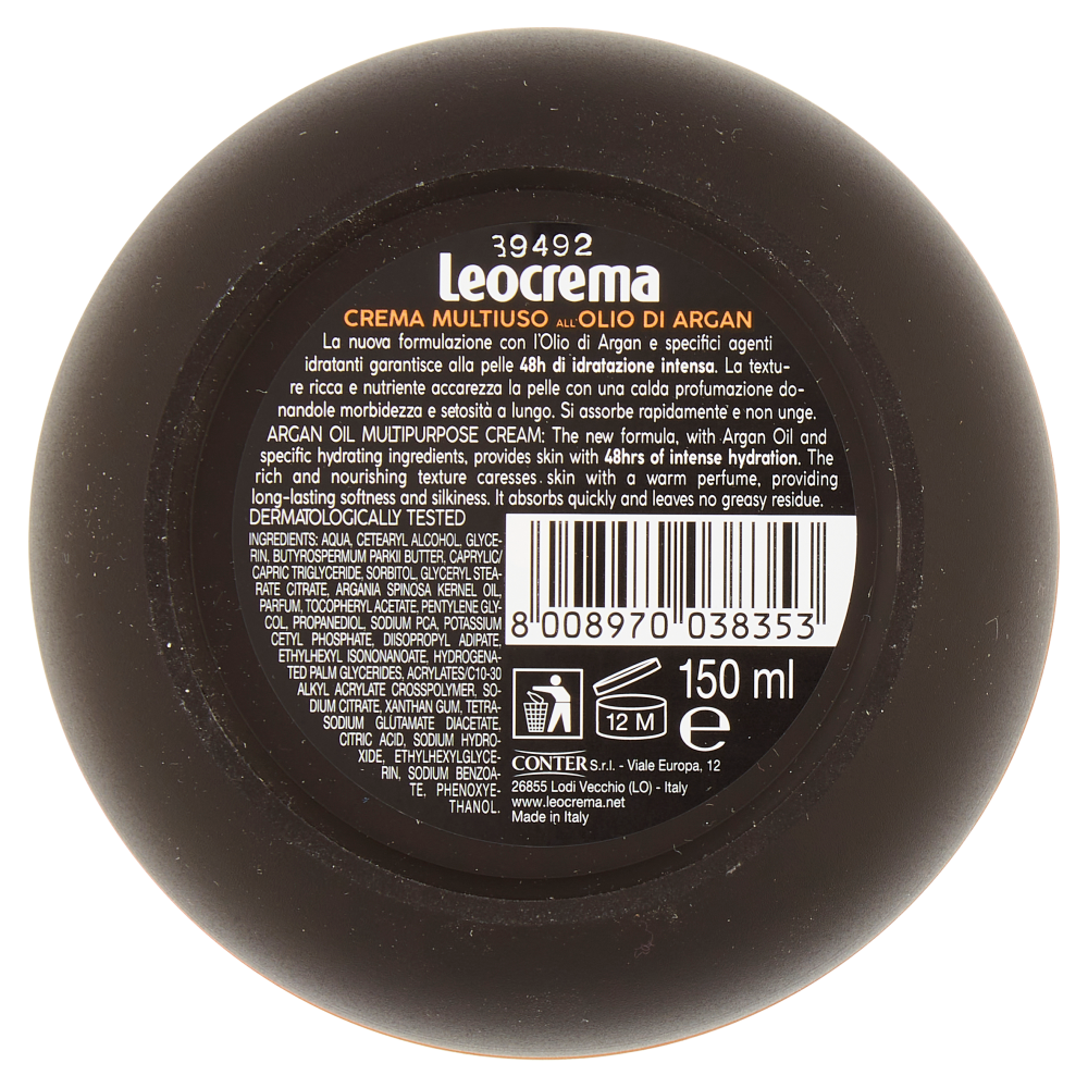 Leocrema Crema Multiuso Olio di Argan 150 ml, , large