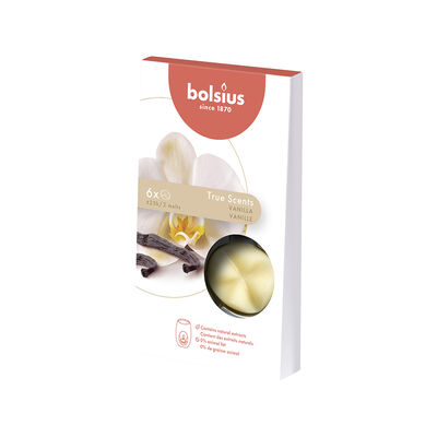 Bolsius Cialde Profumate alla Vaniglia 6 pezzi	