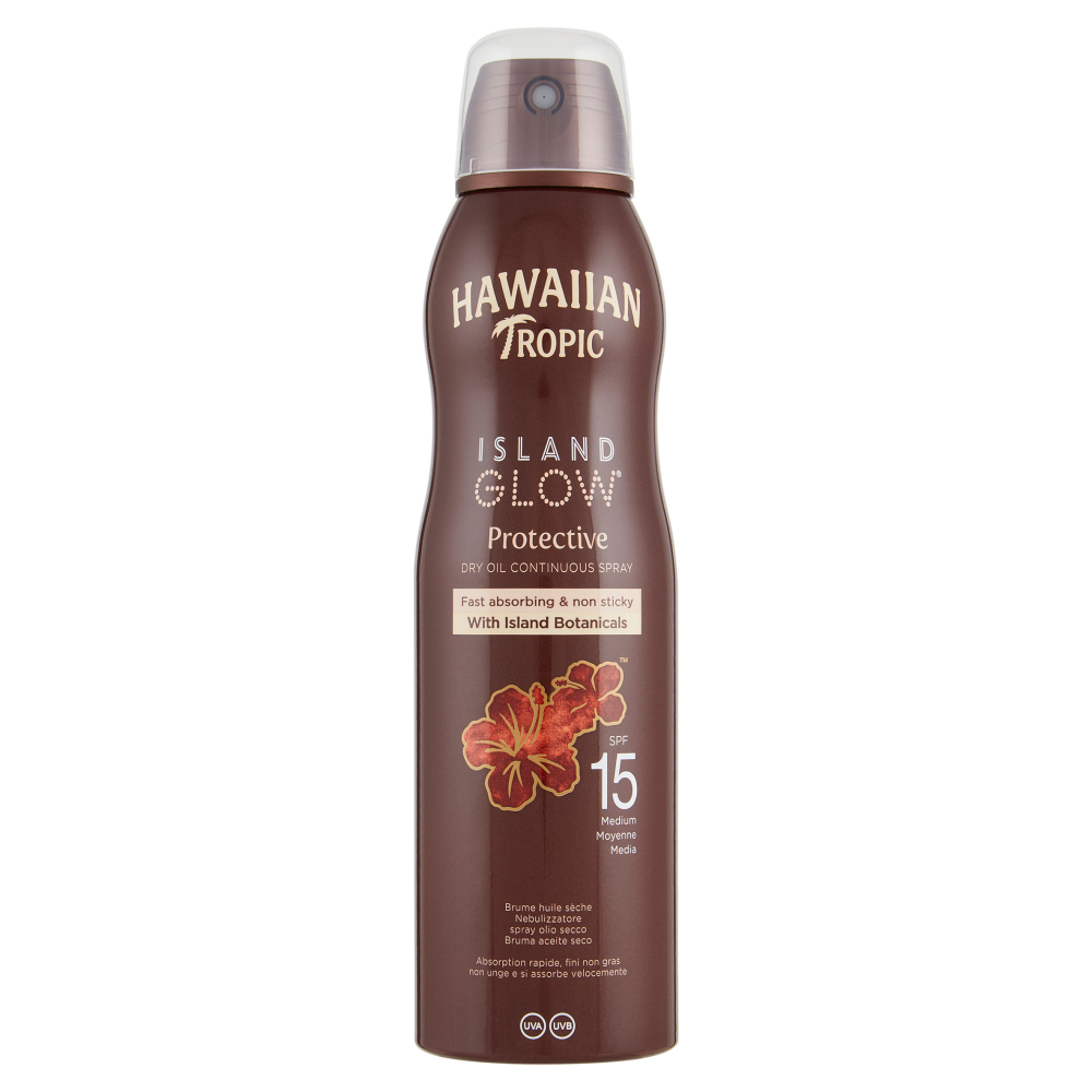Hawaiian Tropic Olio Abbronzante Spray Spf 15 180 ml, , large