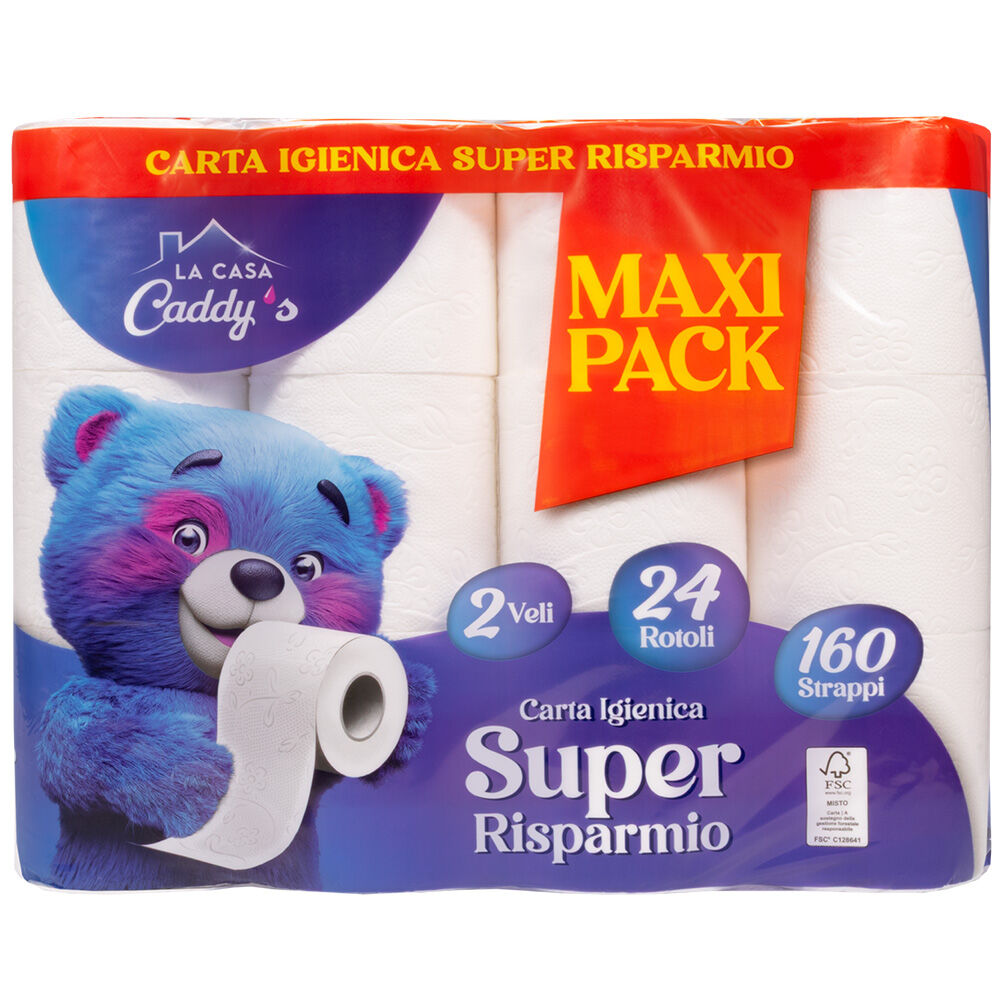 Caddy's Carta Igienica 24 Rotoli , , large
