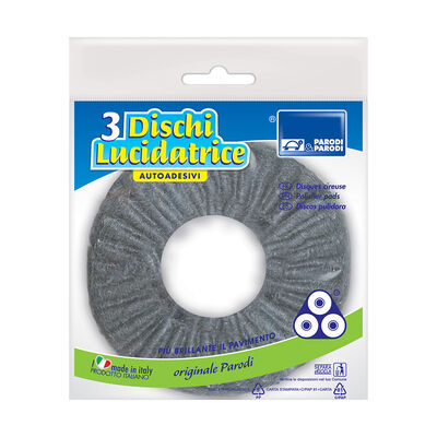 Discolux Lucidatrice Lana Acciaio, Set da 3 Pezzi	