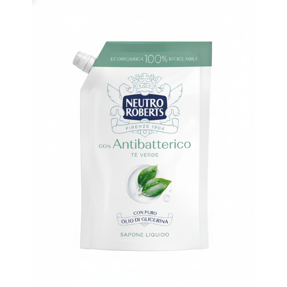 Sapone liquido - 400 ml Neutro Roberts Antibatterico - ecopouch 7-1143 - Immagine 4