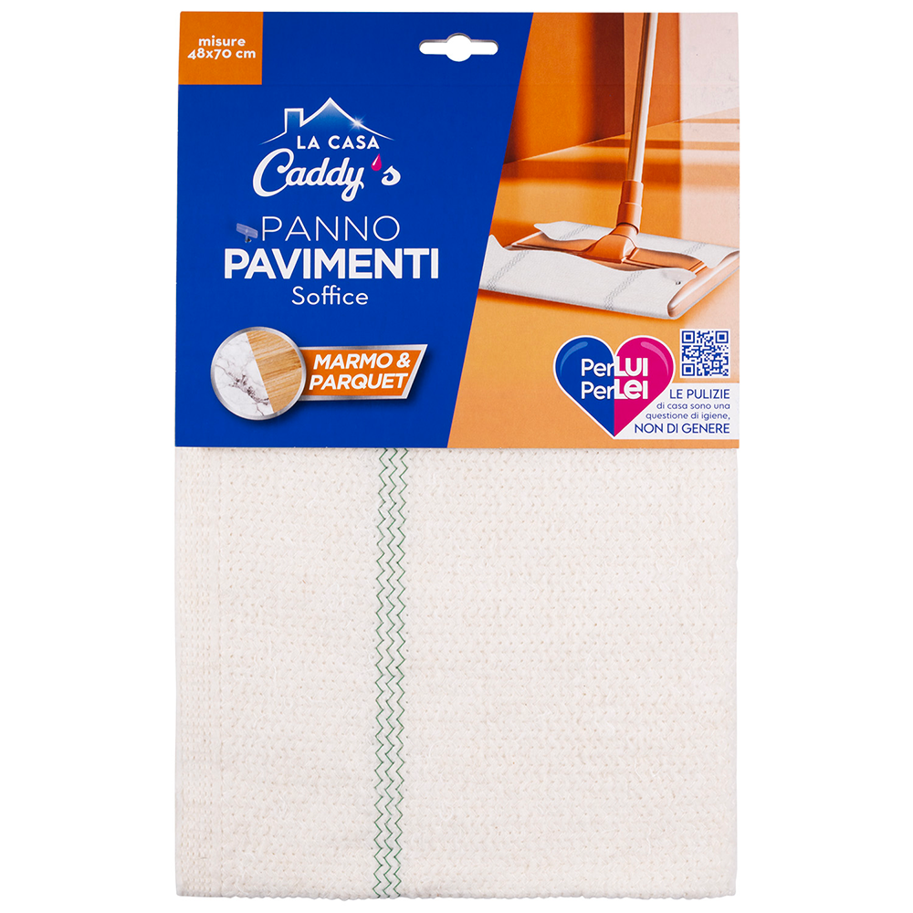 La Casa Caddy's Panno Pavimenti Cotone 48x70 cm, , large