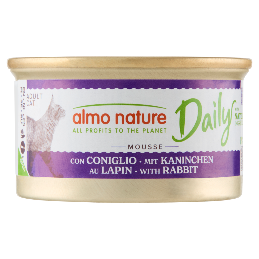 Almo Nature Daily Adult Cat Mousse con Coniglio 85 g - -