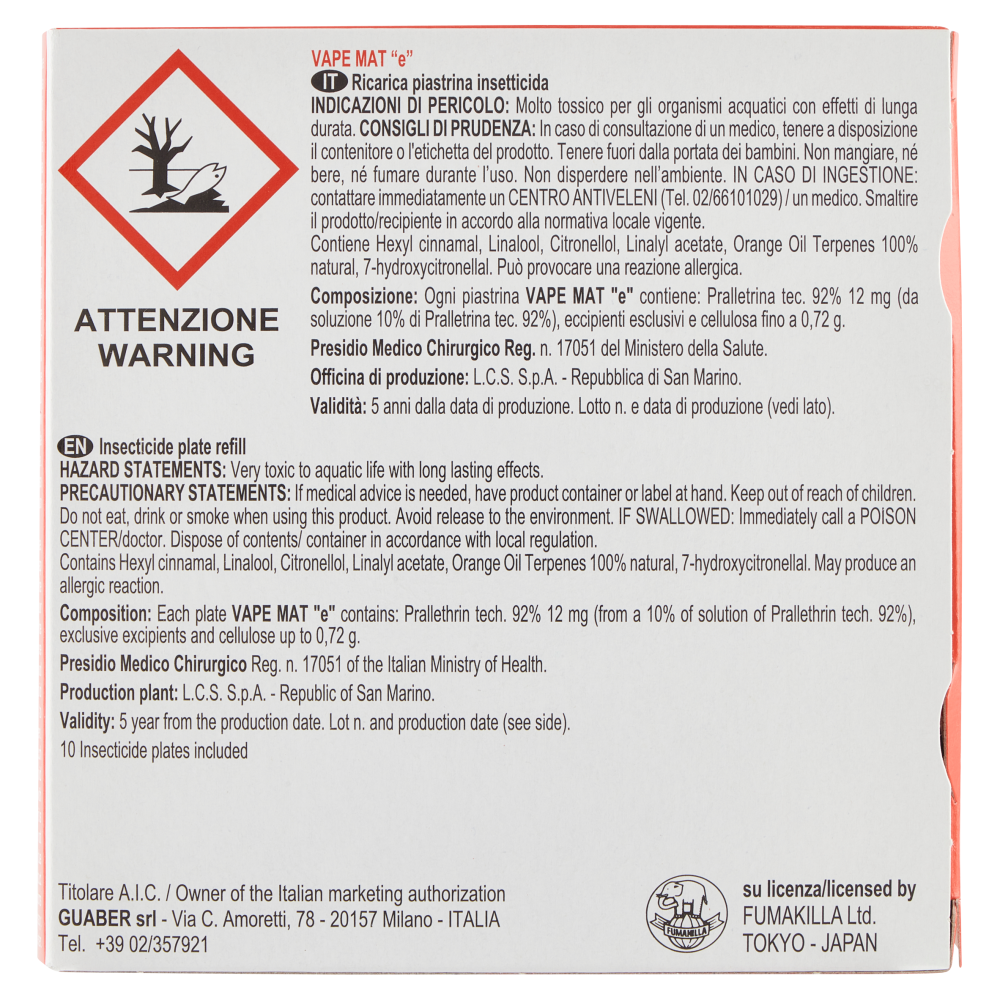 Vape Piastrine Zanzare 60 Pezzi, , large