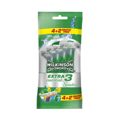 Wilkinson Rasoio Extra 3 Sensitive 4+2 Pezzi