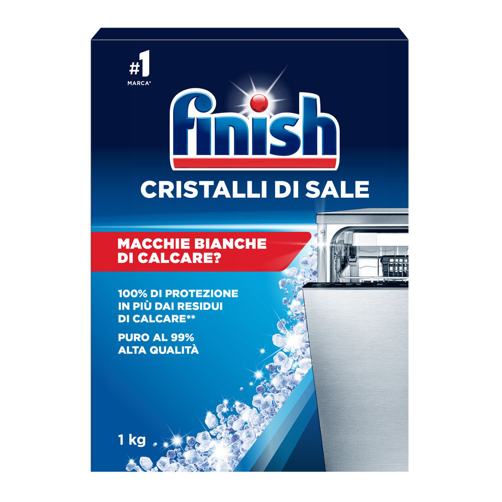 Finish Cristalli di Sale Cura Lavastoviglie 1000 gr, , large