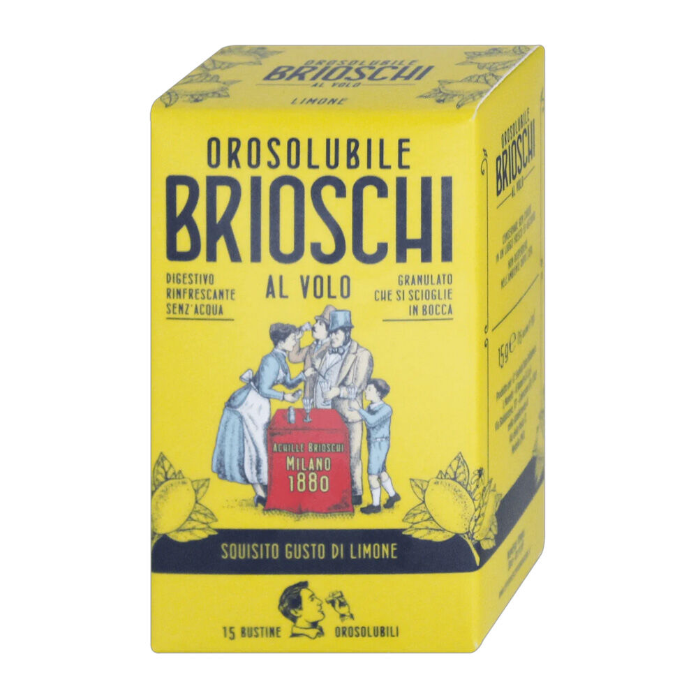 Brioschi Orosolubile Limone 15 bustine	, , large