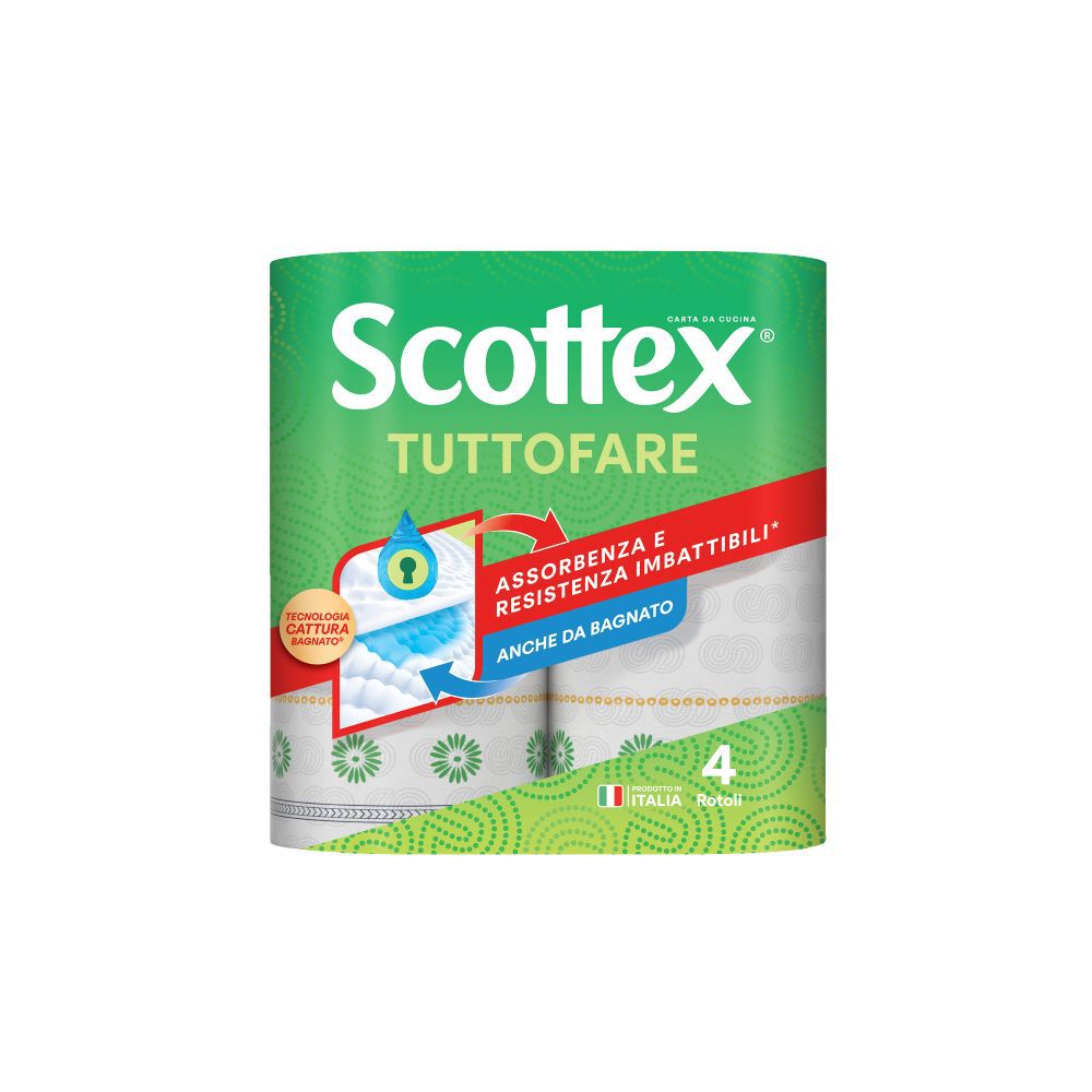 Scottex Tuttofare Carta da Cucina 4 Rotoli, , large