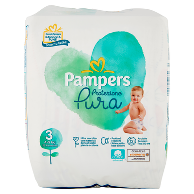 Pampers Protezione Pura Tg.3 22 Pannolini
