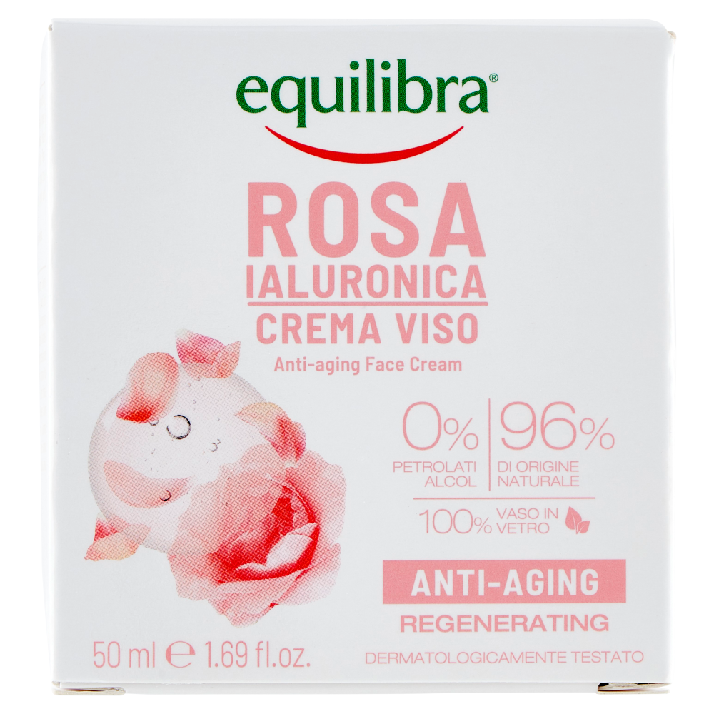 Equilibra Rosa Ialuronica Crema Viso Anti-Aging 50 ml, , large