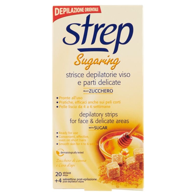 Sugaring Strisce Depilatorie Viso Allo Zucchero 20 Pz - Immagine 7