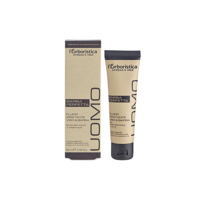 L'Erboristica Uomo Fluido Idratante Viso & Barba 50 ml