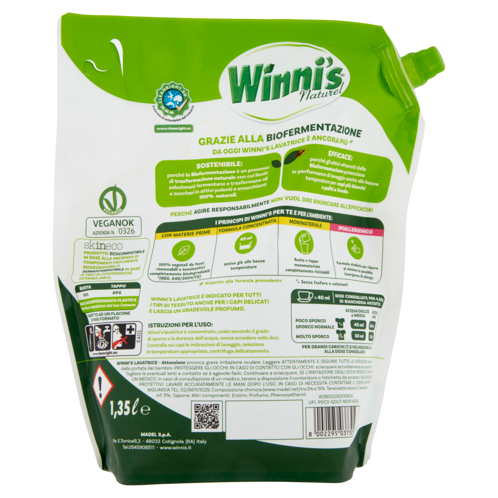 Winni's Naturel Lavatrice Aleppo e Verbena 30 Lavaggi 1,35 l, , large