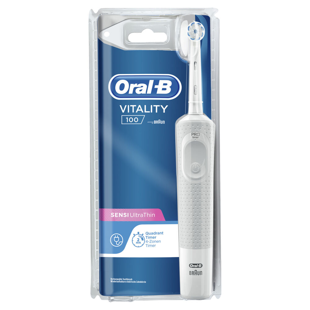 Oral-B Power Vitality 100 Sensi Ultrathin Spazzolino Elettrico, , large