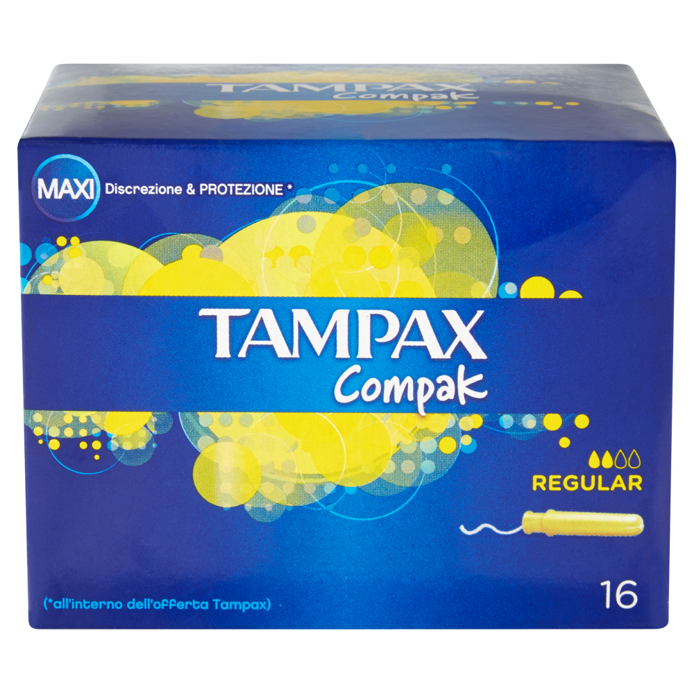 Tampax Compak Regular 16 Tamponi, , large