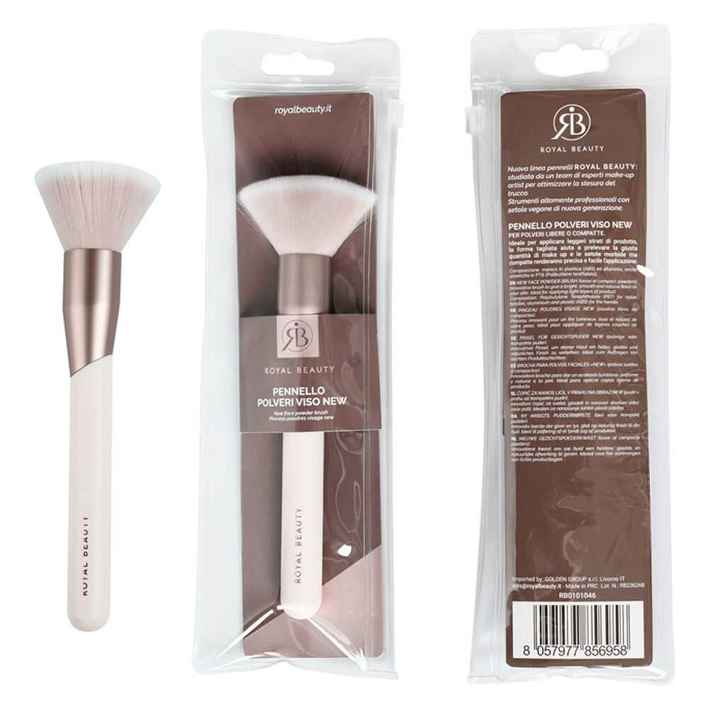 Royal Beauty Pennello Polveri Viso Rosa New - -