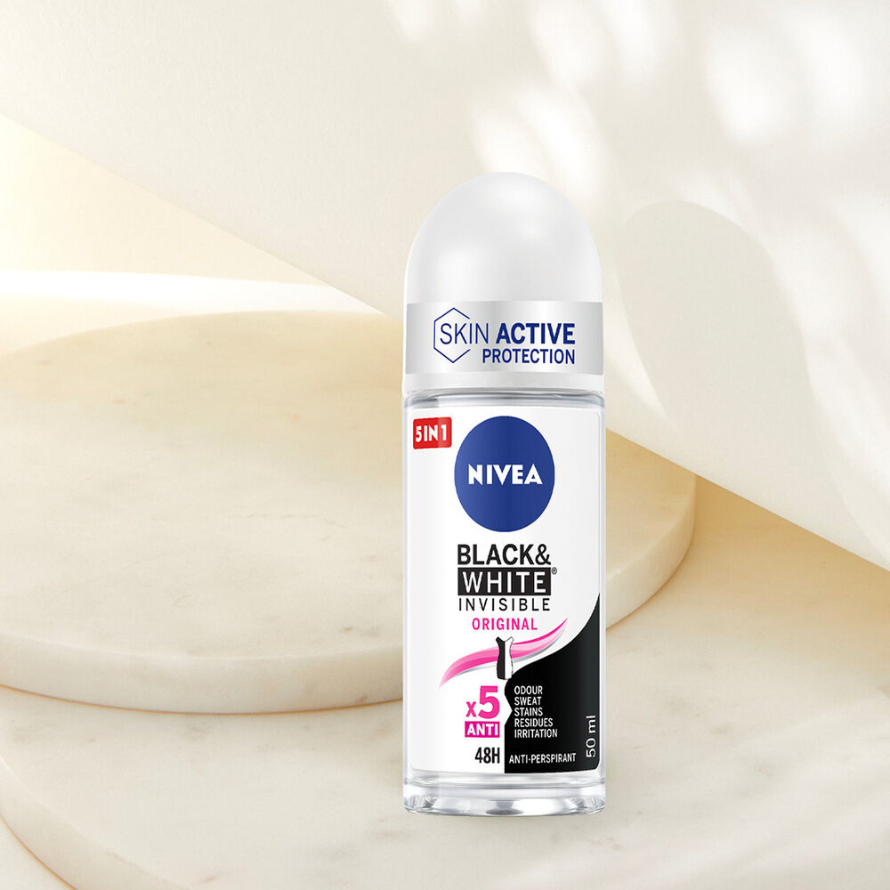 Nivea Invisible For Black & White Original Roll On 50 ml, , large
