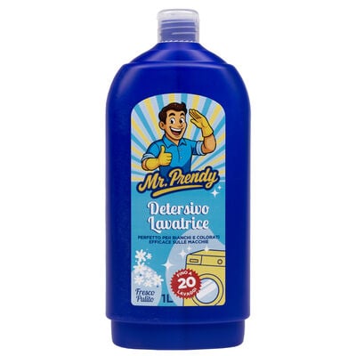 Mr.Prendy Detersivo Lavatrice Fresco Pulito 1 Litro