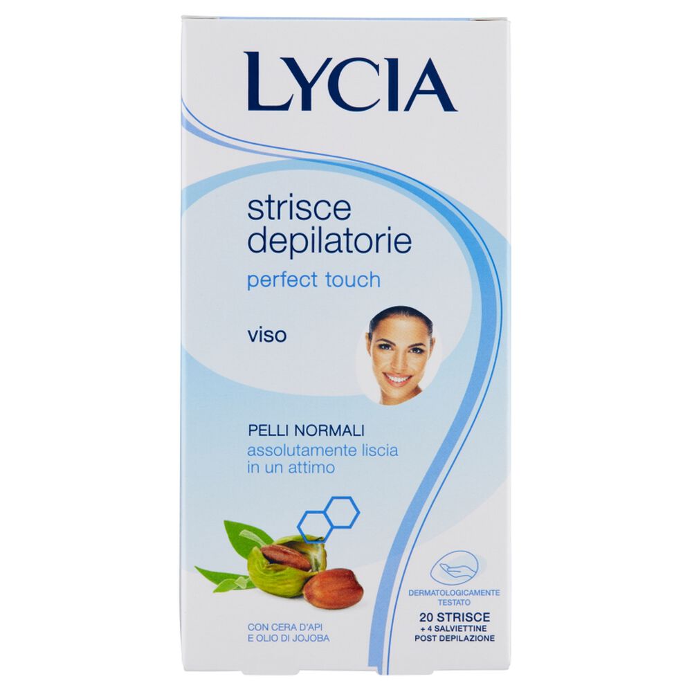 Lycia Perfect Strisce Depilatorie Viso 20 Pezzi, , large