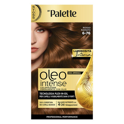 Palette Oleo Intense Colorazione Rosso Ramato N.6.76,  Palette Oleo Intense Colorazione Rosso Ramato N.6.76
