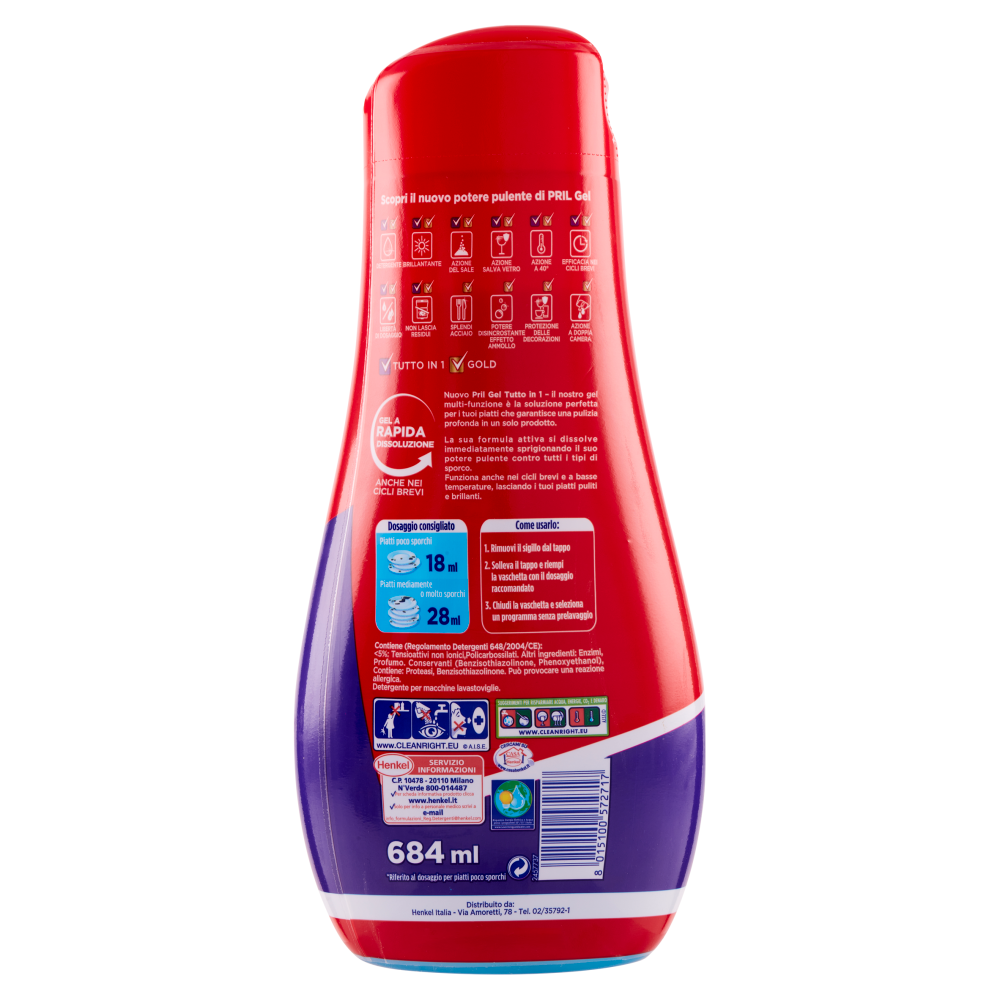 Pril All in 1 Gel Classico 684 ml, , large