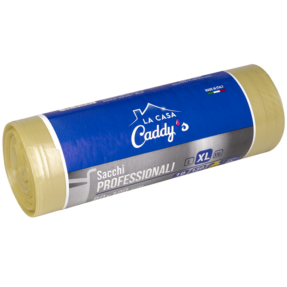 Caddy's Sacchi XL Giallo 80x120 10 Pezzi, , large
