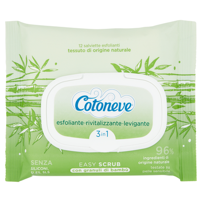 Cotoneve Easy Scrub Esfoliante - Rivitalizzante - Levigante - 3 in 1 12 Pezzi