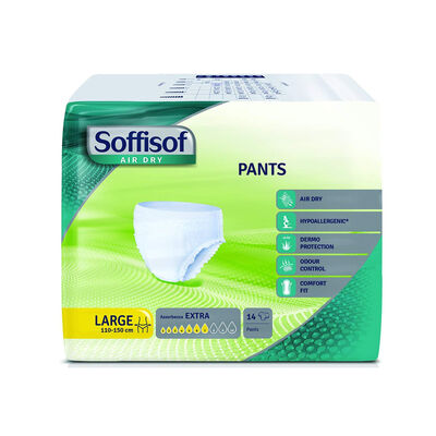 Soffisof Air Dry Pants-Pull-Up Large 14 Pezzi