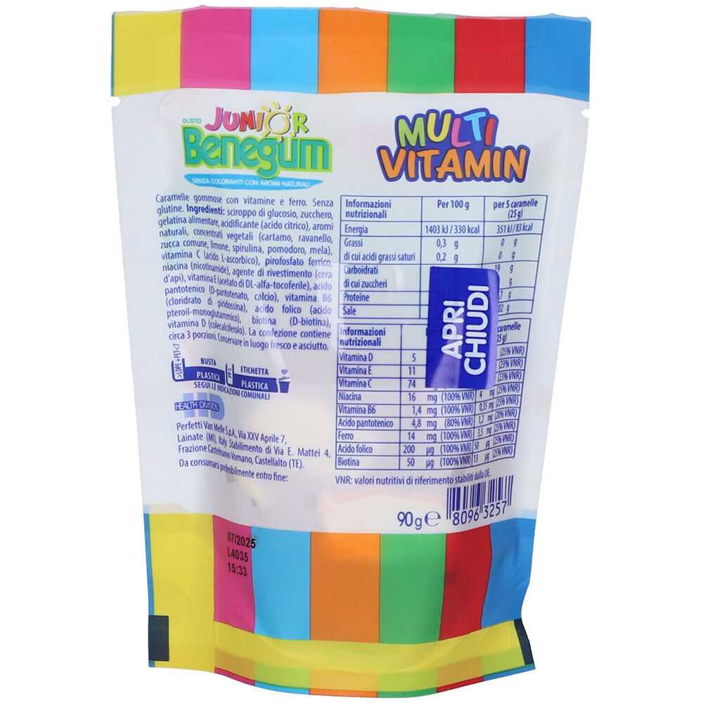 Junior Benegum Multi Vitamin Caramelle Gommose, , large