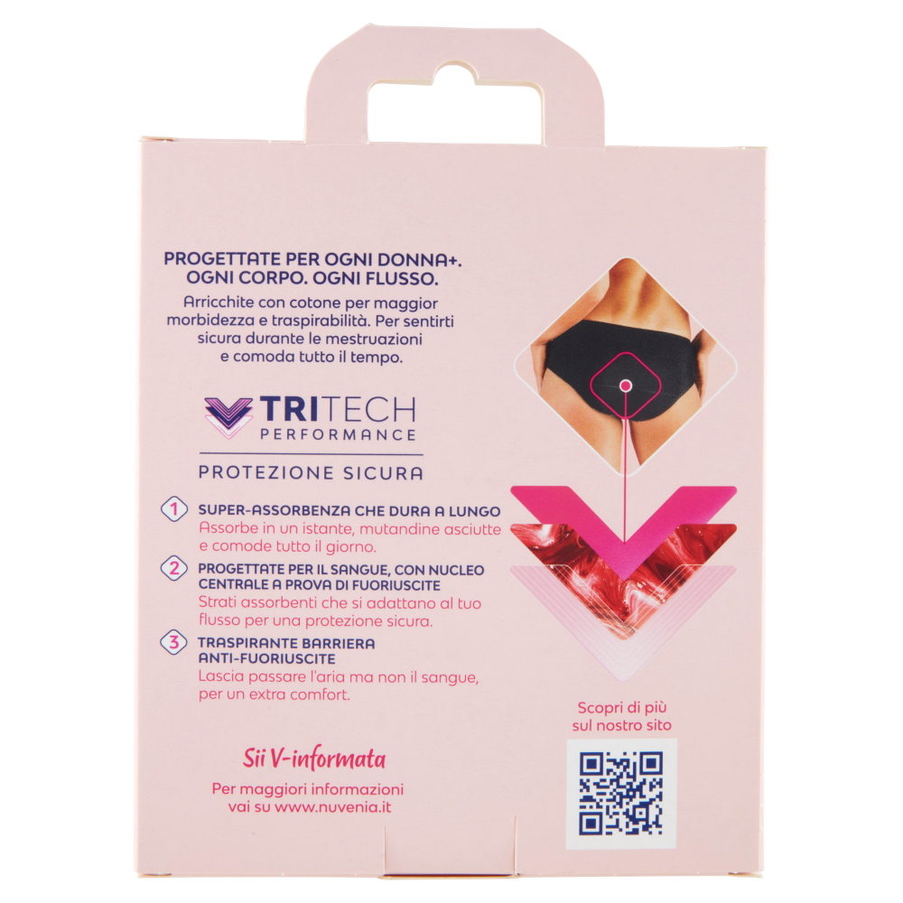 Intimawear by Nuvenia Mutandine Mestruali L Nero, , large