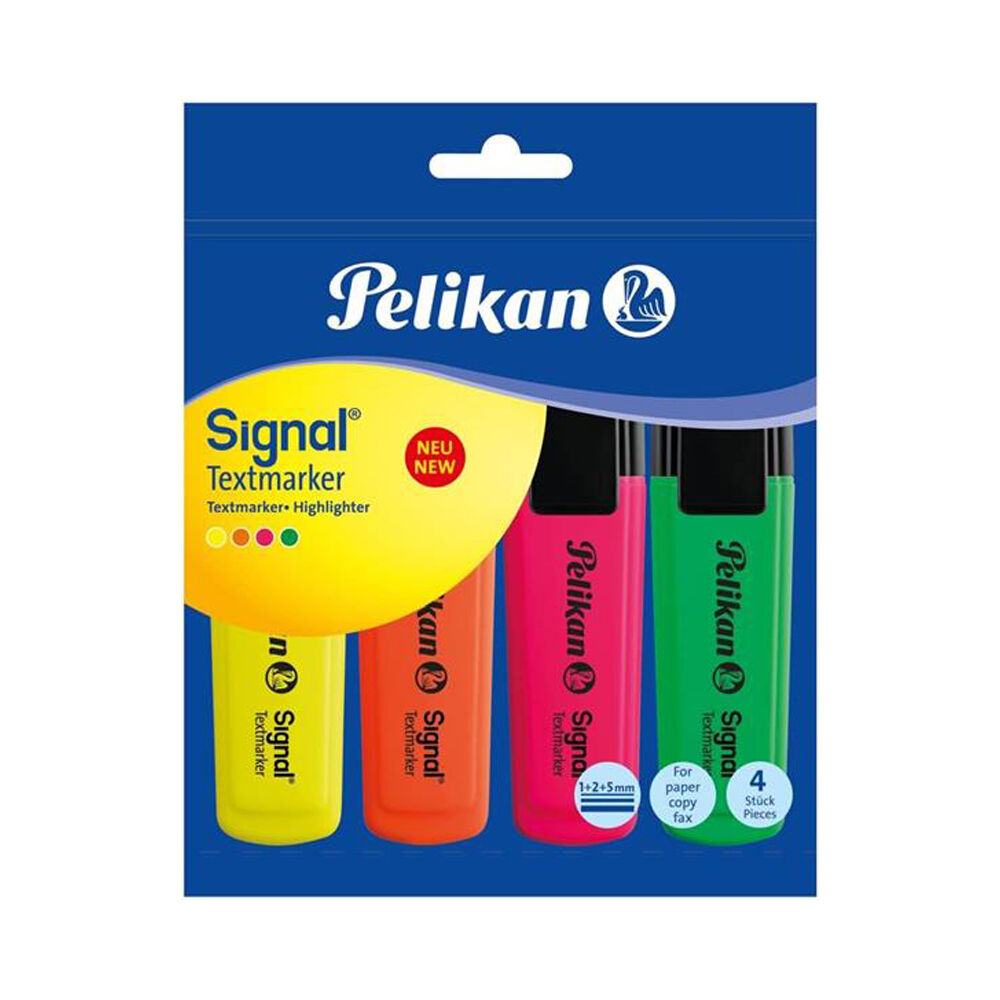 Pelikan Evidenziatori Assortiti 4 Pezzi - -