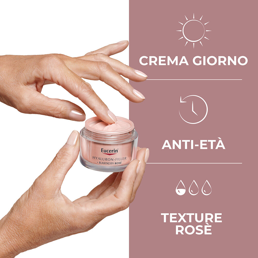 Eucerin Hyaluron-Filler + Elasticity Crema Giorno Ros&eacute; Spf 30 50 ml, , large