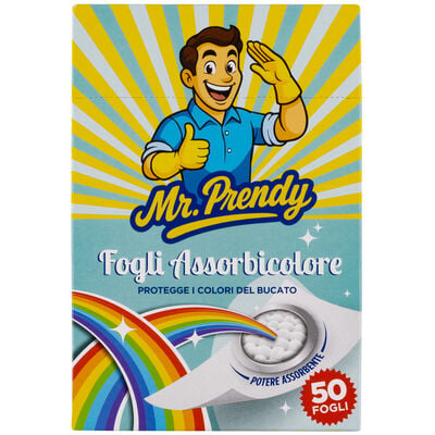 Mr.Prendy Fogli Assorbicolore 50 Pezzi