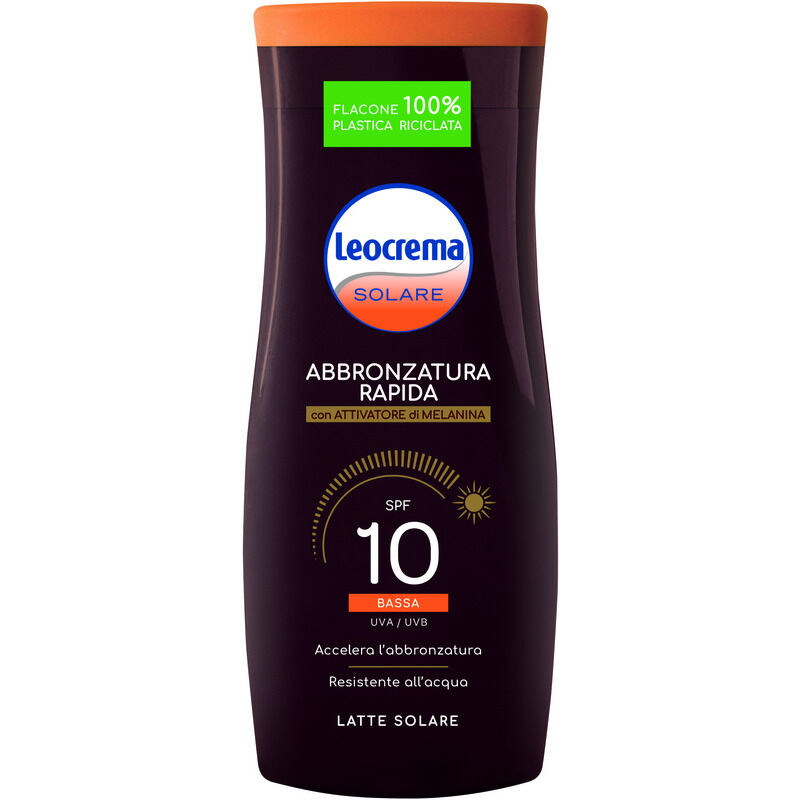 Leocrema Solare Abbronzatura Rapida Spf 10 200 ml - -