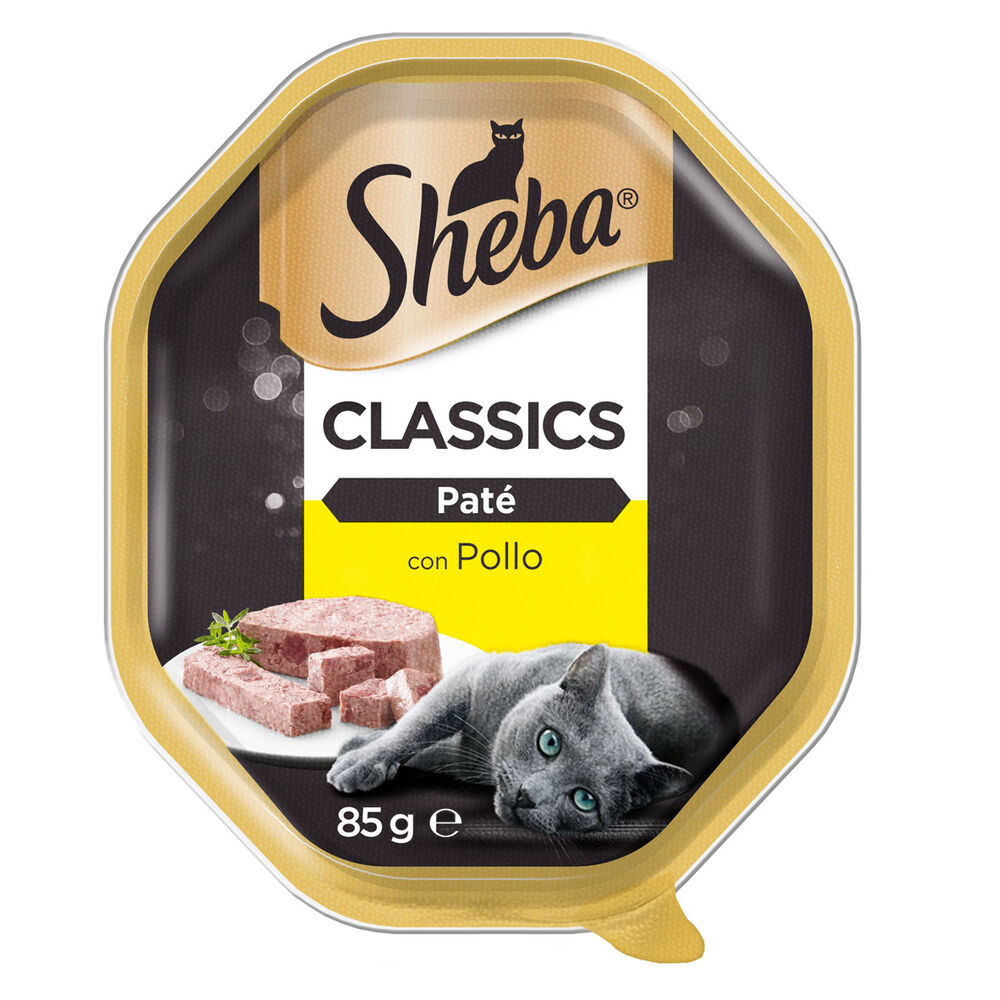 Sheba Paté Classic con Pollo 85 g, , large