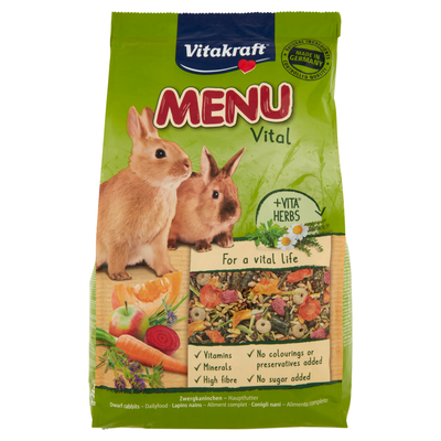 Vitakraft Menu Vital Conigli Nani 3 kg