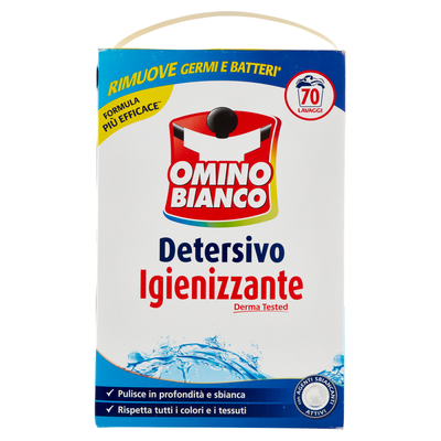Omino Bianco Detersivo in Polvere Igienizzante 70 Lavaggi