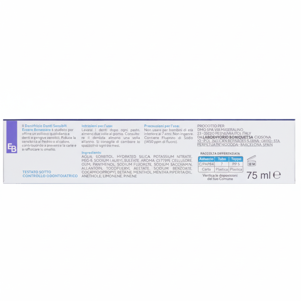 Essere Benessere Denti Sensibili Dentifricio 75 ml, , large