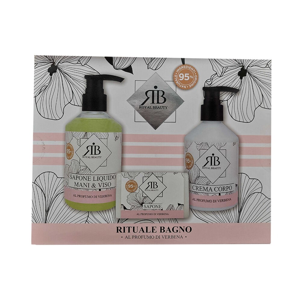 Royal Beauty Cofanetto Set Bagno: Bagnodoccia 200 ml + Crema Corpo 250 ml + Sapone 100 g - -