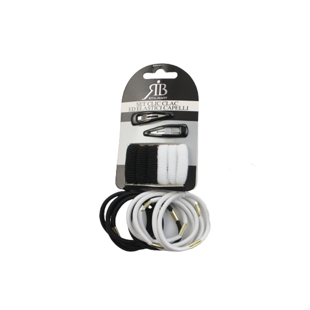 Royal Beauty Set Accessori Capelli Assortiti Neri 18 pz - -