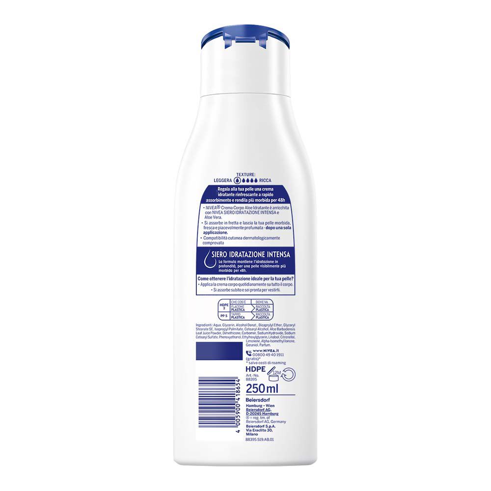 Nivea Crema Corpo Aloe Idratante 250 ml, , large