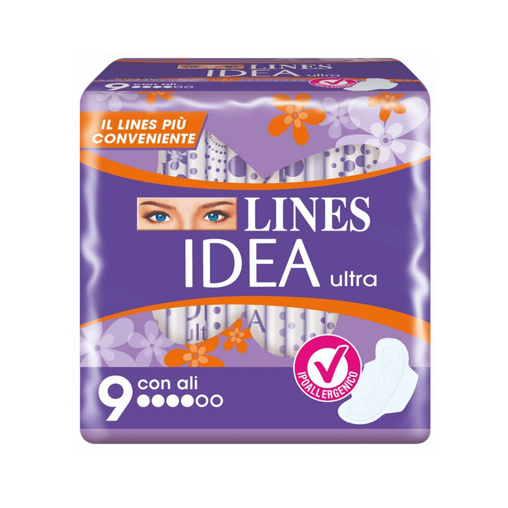 Lines Idea Ultra Giorno 9 Assorbenti, , large
