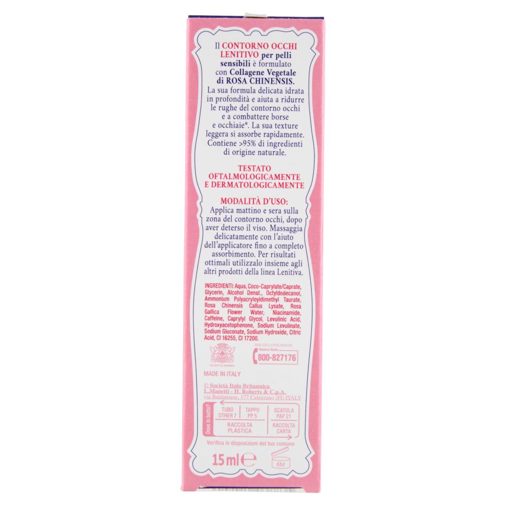 Acqua alle Rose Contorno Occhi Lenitivo 15ml, , large